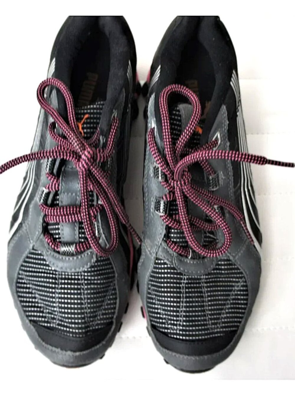 Puma Cell Black Pink Running Shoes size 8